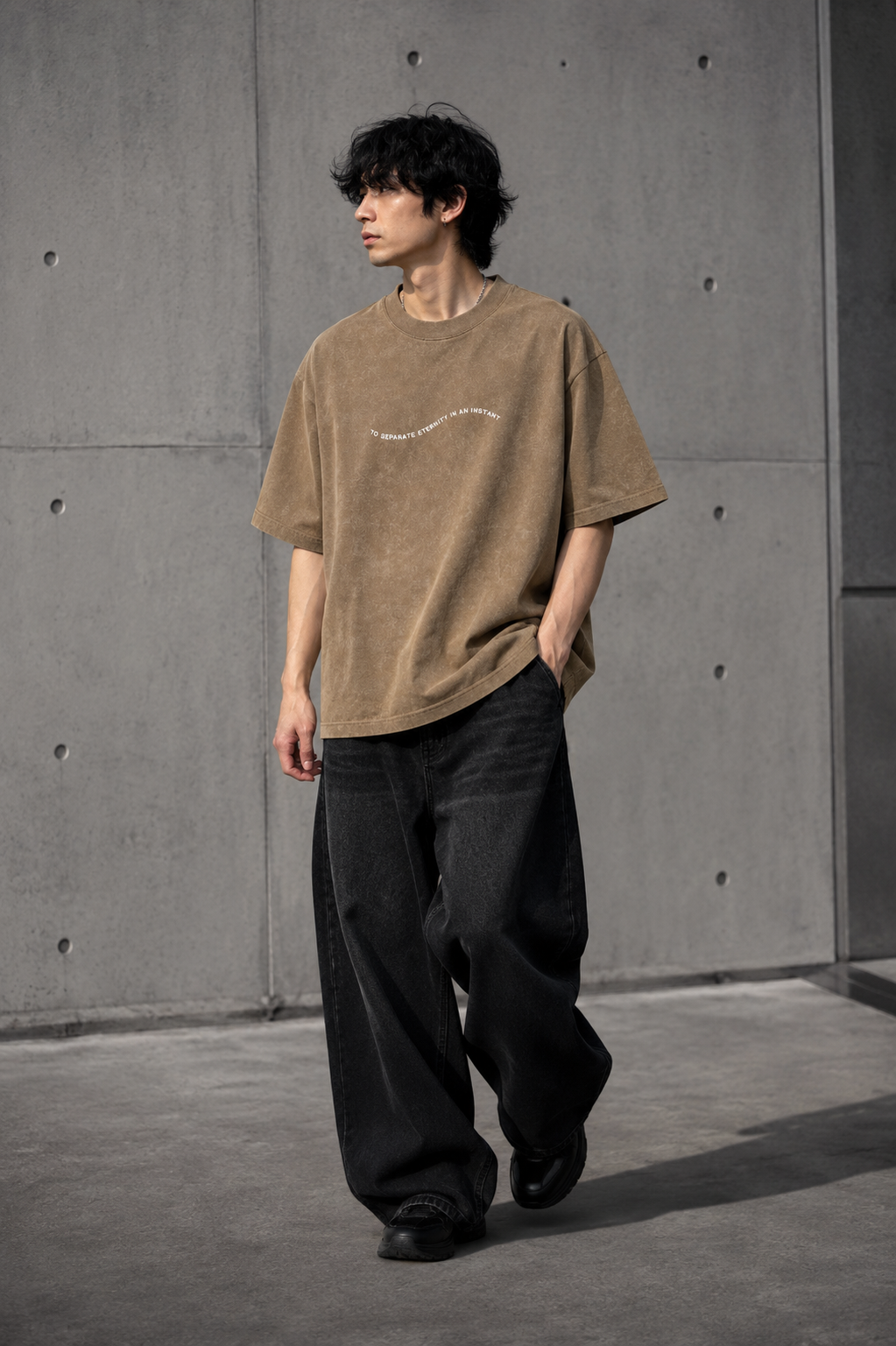 NANS Vintage Washed Graphic Oversized T-Shirt