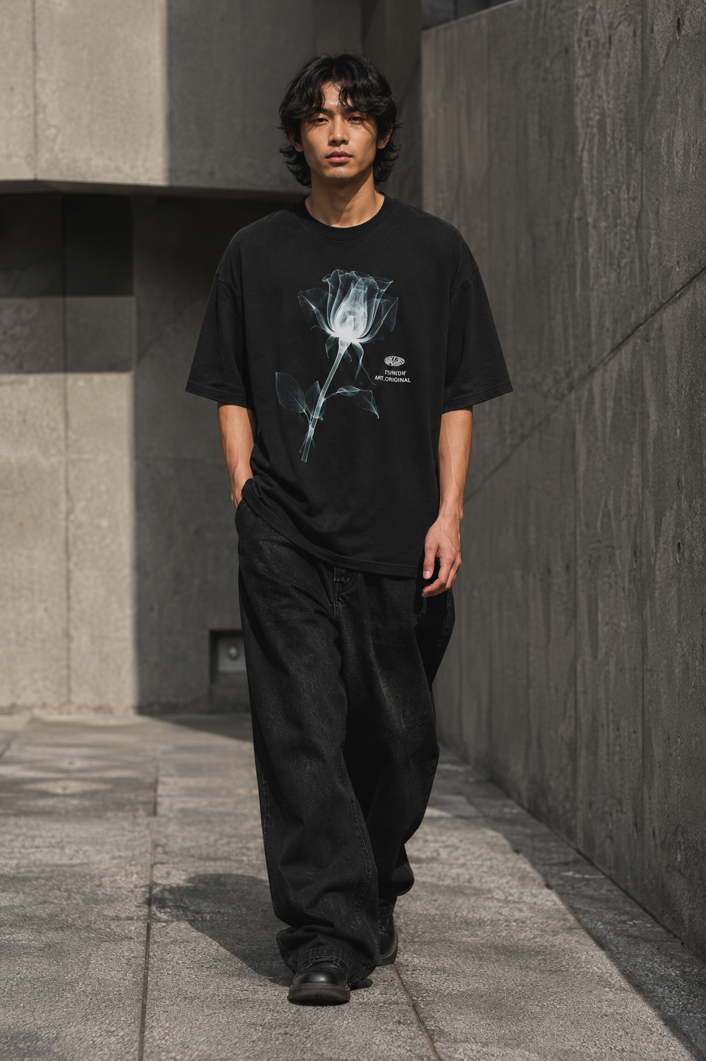 Future Structure Rose Graphic T-Shirt