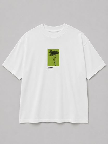 NANS “Silent Growth” Floral Silhouette Oversized T-Shirt
