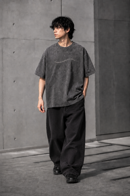 NANS Vintage Washed Graphic Oversized T-Shirt