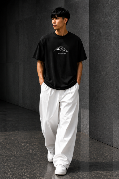 Future Structure Metallic Logo Washed T-Shirt