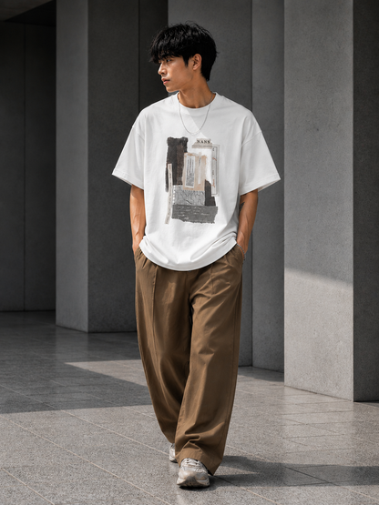 NANS Brush Print T-Shirt
