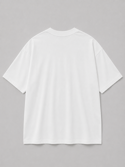 NANS “Silent Growth” Floral Silhouette Oversized T-Shirt