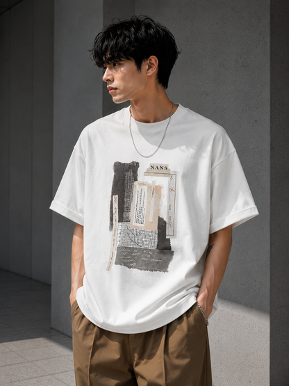 NANS Brush Print T-Shirt
