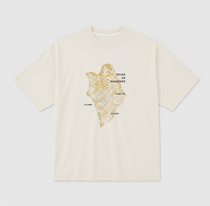 NANS Abstract Graphic Oversized T-Shirt