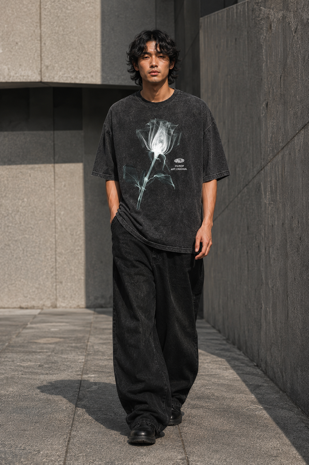 Future Structure Rose Graphic T-Shirt