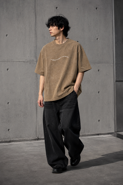 NANS Vintage Washed Graphic Oversized T-Shirt