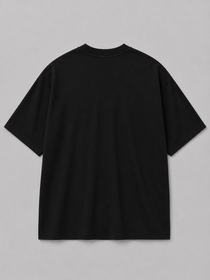 NANS “Silent Growth” Floral Silhouette Oversized T-Shirt