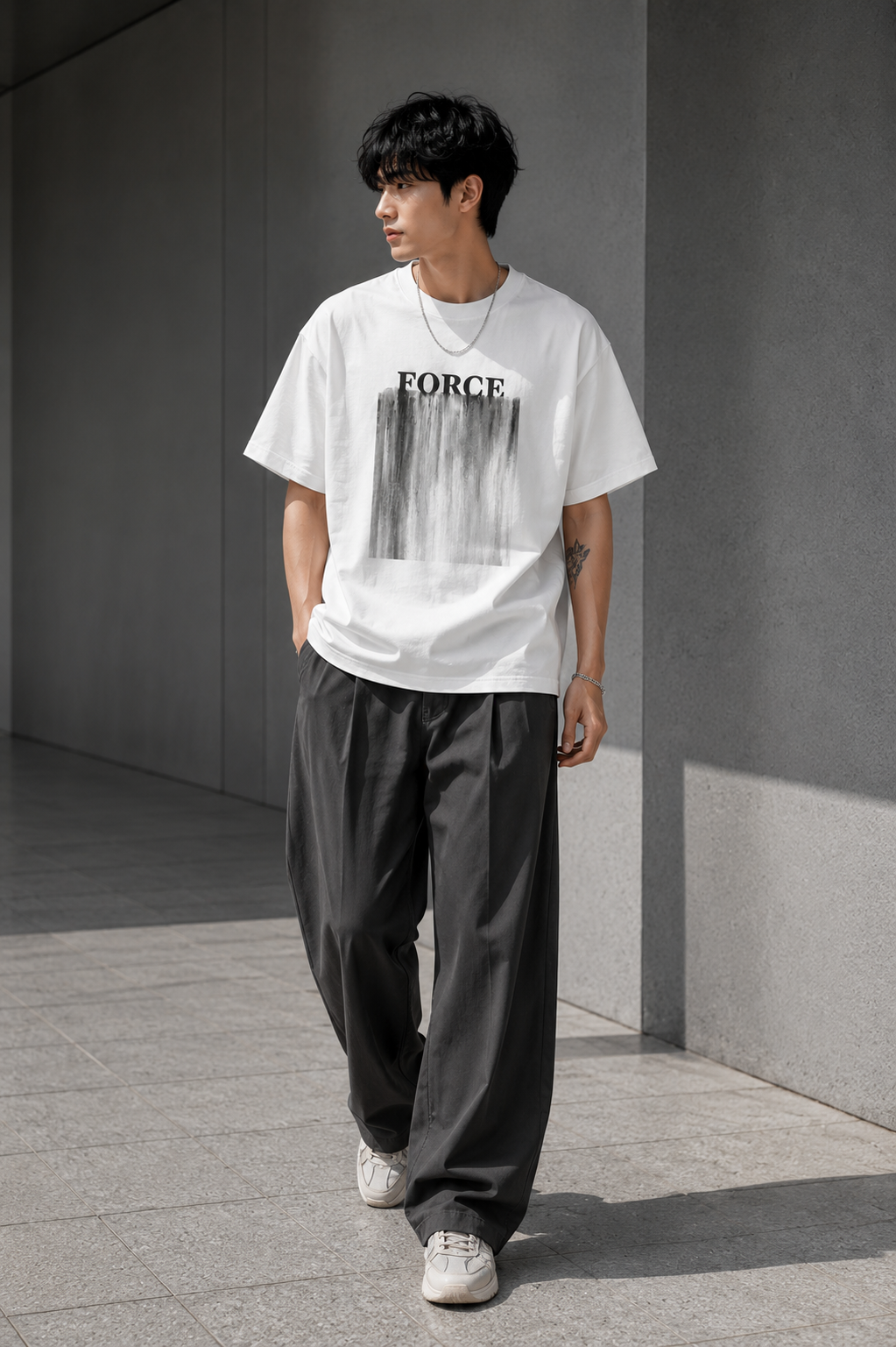 NANS Brush Print T-Shirt