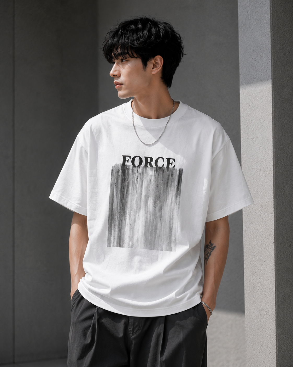 NANS Brush Print T-Shirt