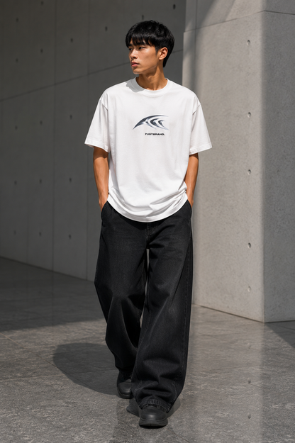 Future Structure Metallic Logo Washed T-Shirt