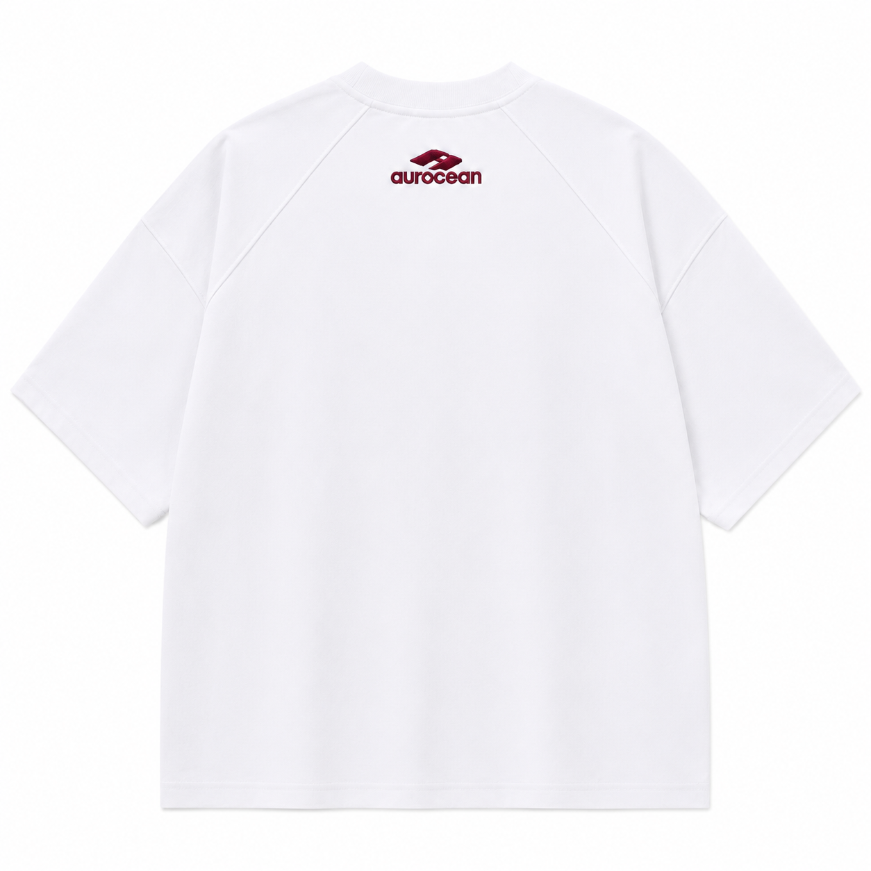 Aurocean Red Label Distressed Edge Oversized T-Shirt