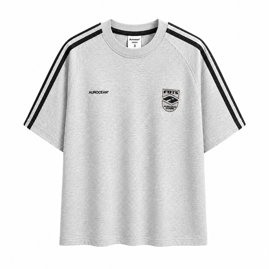 Aurocean Distressed Vintage Sport Embroidered Oversized T-Shirt