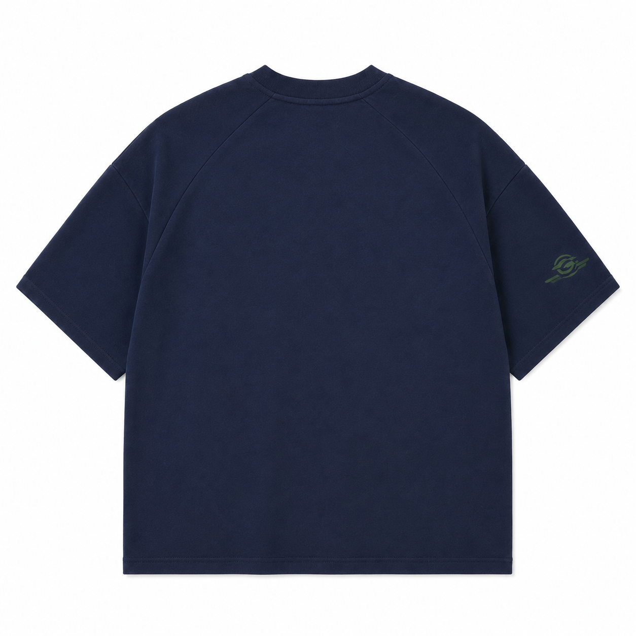 Aurocean Distressed Edge Ink Print Oversized T-Shirt
