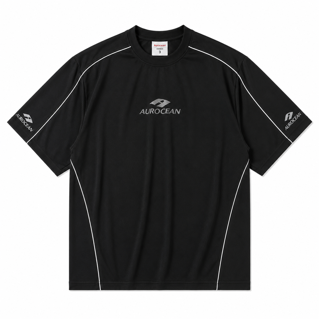 Aurocean Embroidered Oversized Sports T-Shirt