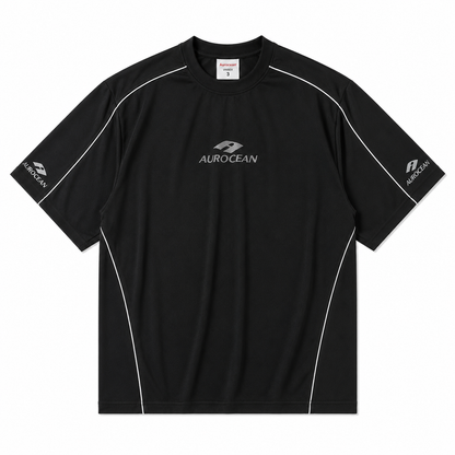 Aurocean Embroidered Oversized Sports T-Shirt