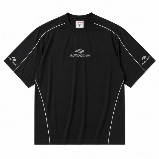 Aurocean Embroidered Oversized Sports T-Shirt