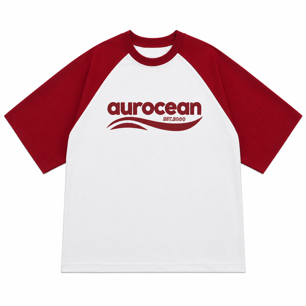 Aurocean American Vintage Raglan Oversized T-Shirt