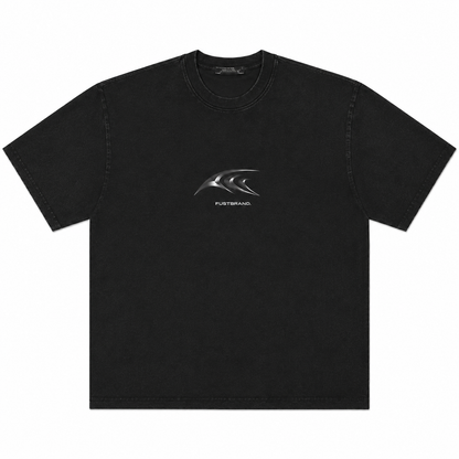 Future Structure Metallic Logo Washed T-Shirt