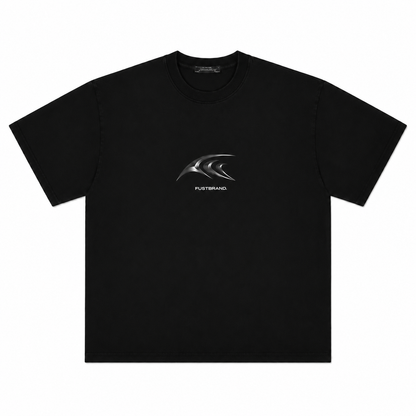 Future Structure Metallic Logo Washed T-Shirt