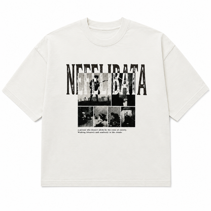 NANS Photo Letter Print T-Shirt