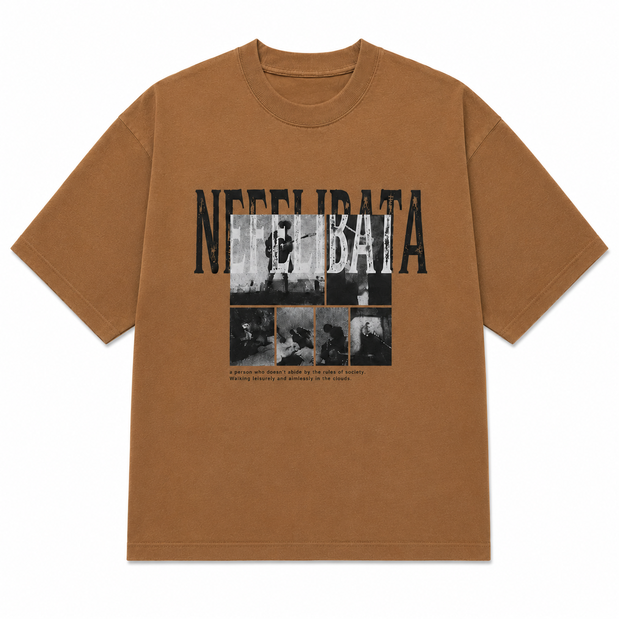 NANS Photo Letter Print T-Shirt