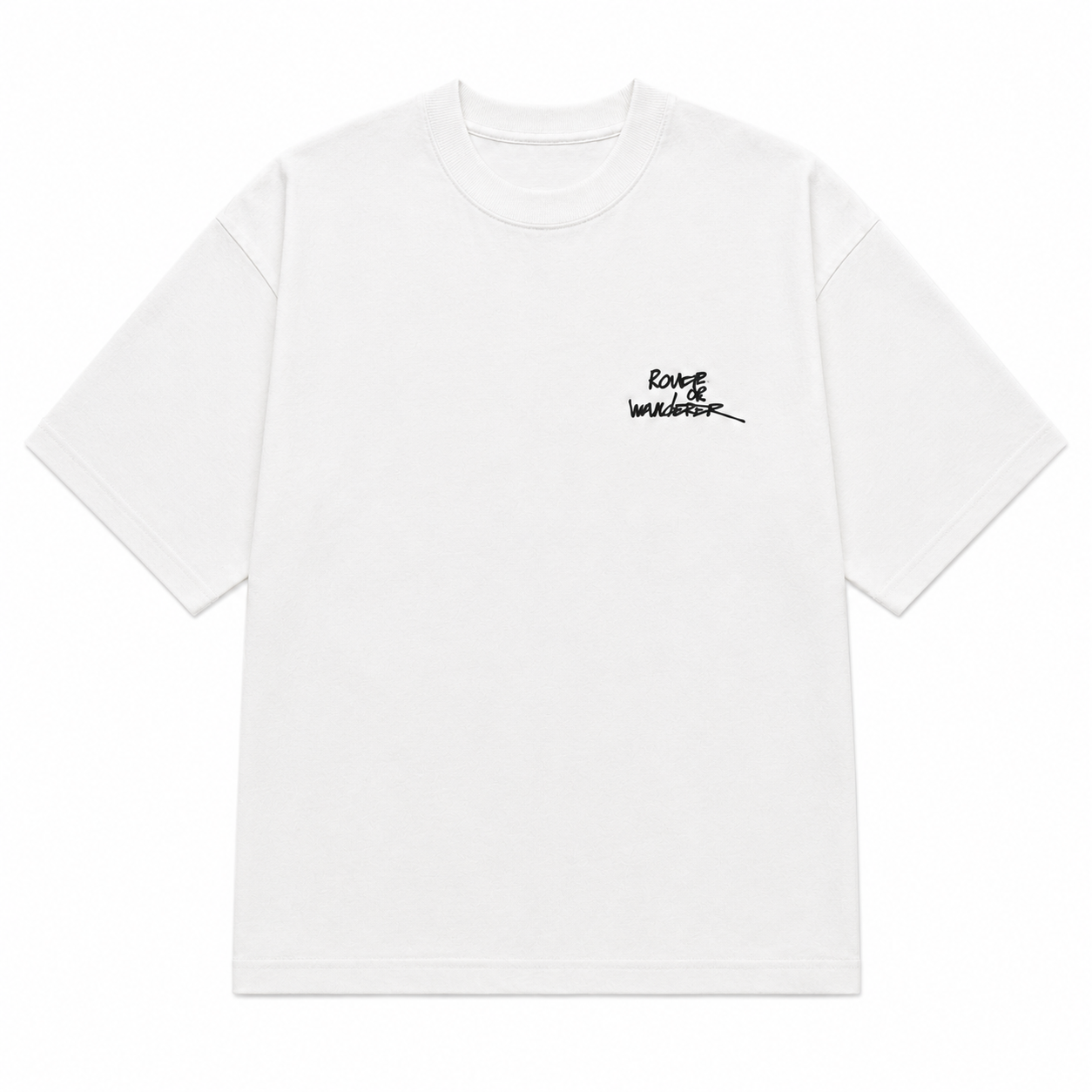 NANS Embroidered Digital Graphic T-Shirt