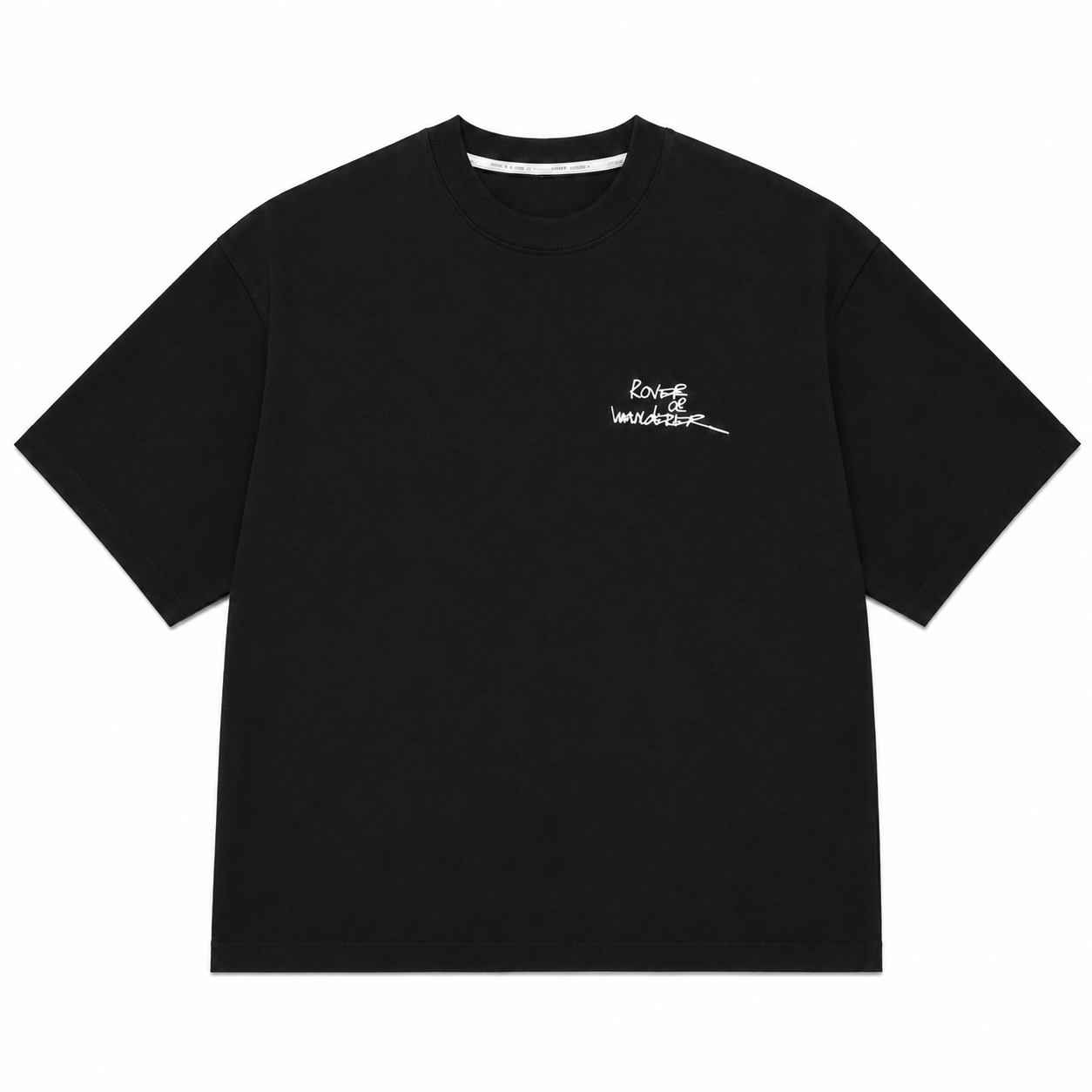 NANS Embroidered Digital Graphic T-Shirt