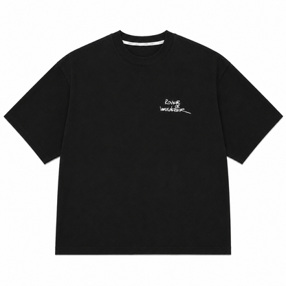 NANS Embroidered Digital Graphic T-Shirt